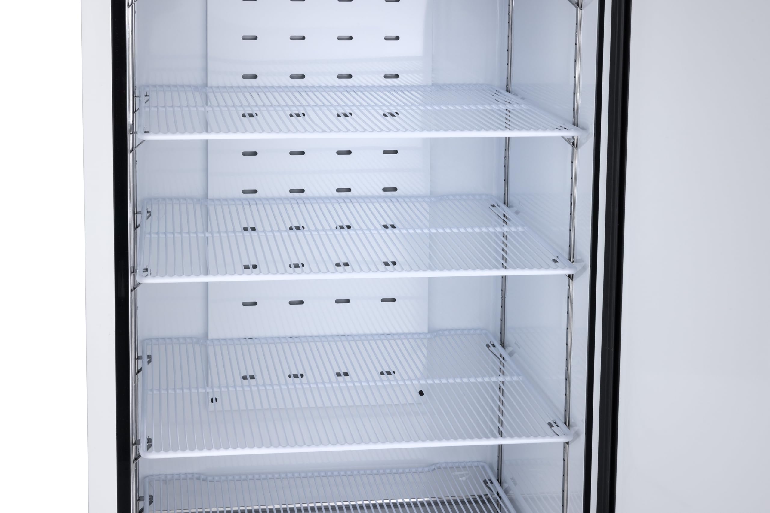 METRO Professional Frigorifero GRE6600, alluminio, 77.5 x 72 x 193 cm, 380 L, refrigerazione ad aria, 300W, adatto per GN1/1, con serratura