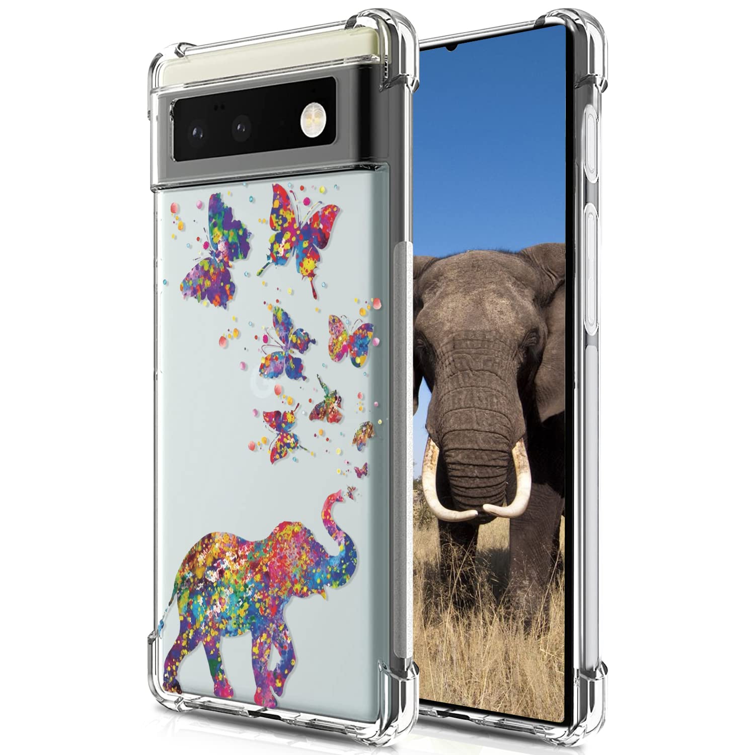 BEIMEITU Ultra Clear Cases for Google Pixel 6 Pro Case, Scratch Resistant Protective Slim Phone Case Cover with Shockproof Air Bags for Google Pixel 6 Pro Crystal Clear