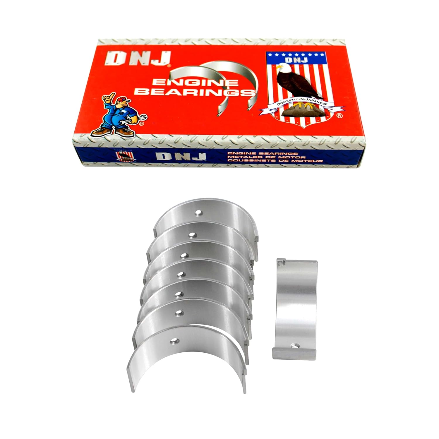 DNJ RB219.10 Oversize Rod Bearings Set for 1988-2009 Acura, Honda, Isuzu Accord, CL, Oasis 2.0L-2.3L L4 16V SOHC 2156cc