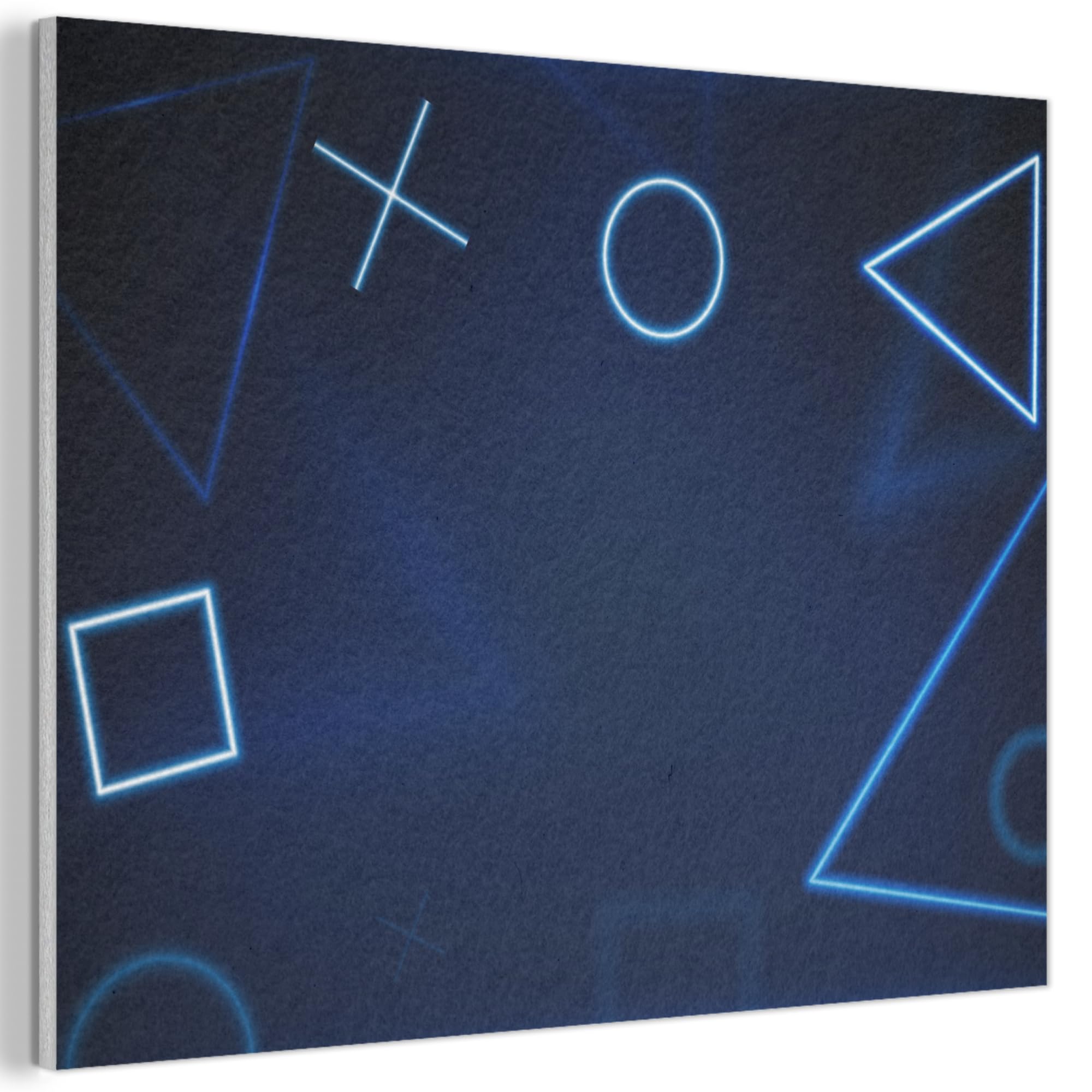 MuchoWow© Decoracion Pared 100x70 cm Paneles Acusticos Decorativos Panel Insonorizante Insonorizar Habitacion Insonorizacion CuadrosGaming - Neón - Azul