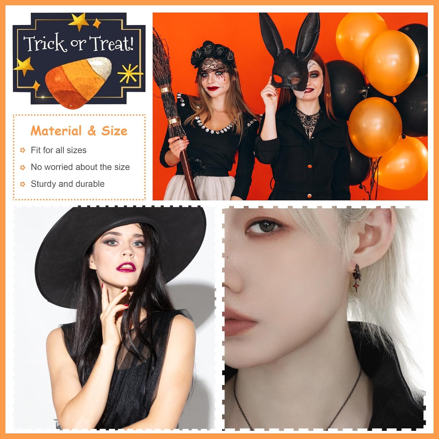 Gothic Raven Earrings for Women Dark Punk Crow Hoop Earring Black Bird Dangle Earring Crystal Drop Earrings Gothic Crow Jewelry for Party Nightclub Hiphop Style - Image 5