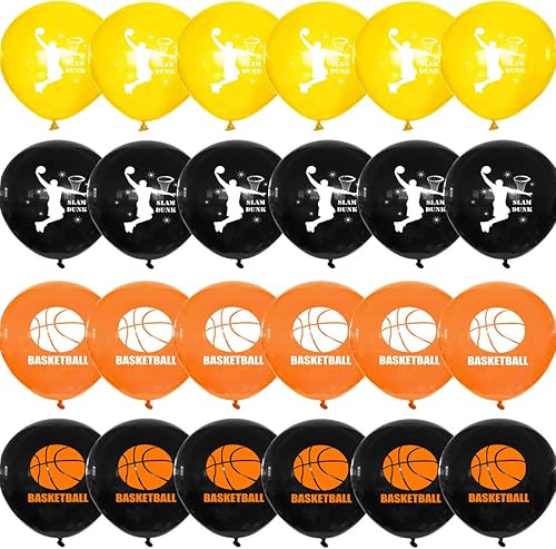 Miniatura 2 de 24 globos de baloncesto para fiestas motivacionales  juego de deportespartido de baloncestoaccesorios para fotografíassuministros de fiesta de