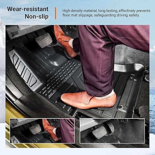 Vista 4 de powoq Tapete de Piso Compatible con Subaru Crosstrek Impreza 2018-2023 Tapete de Carga Forro de Piso TPE Protector de Asiento Trasero Forro de Carga