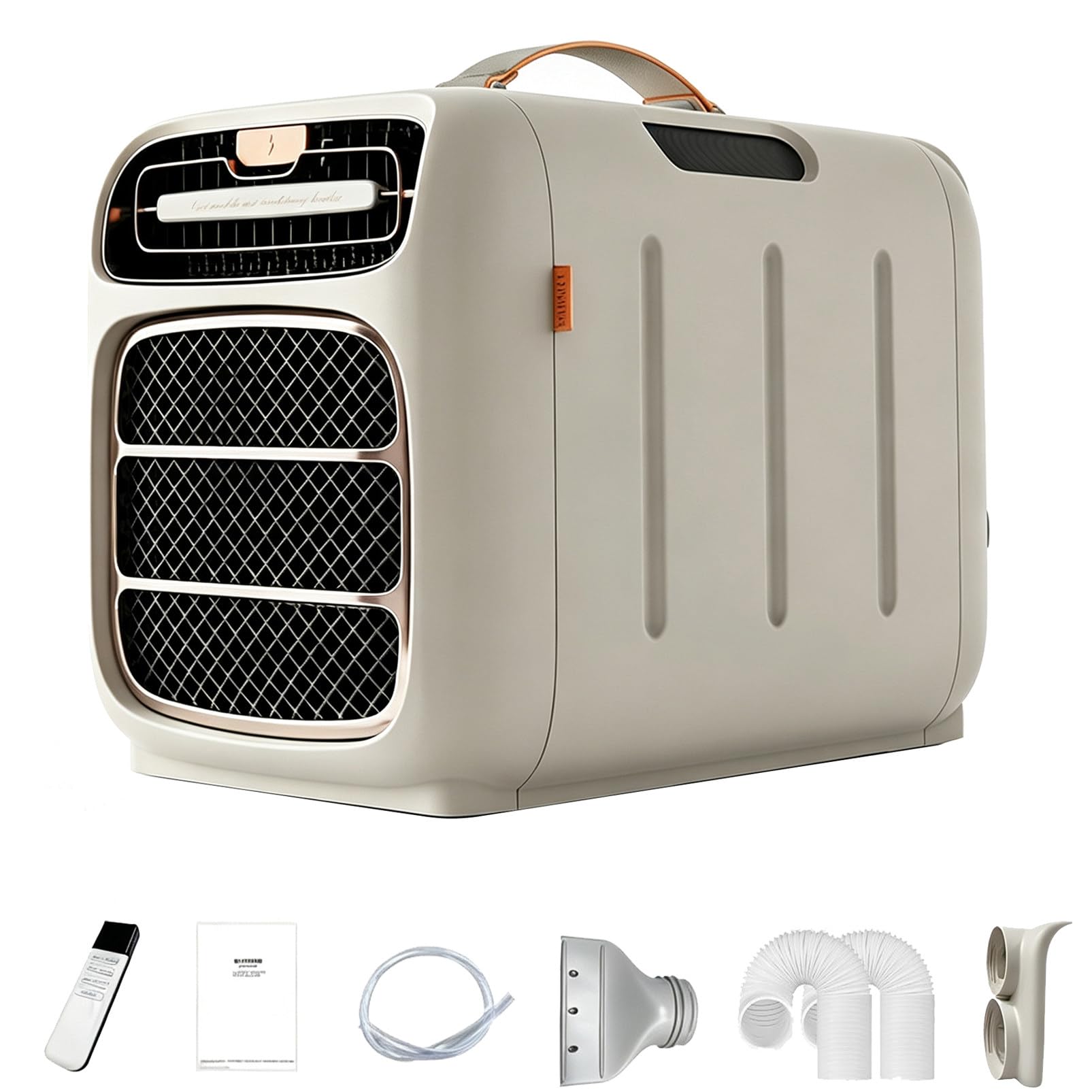 Aire Acondicionado Portátil 4800 BTU,420W Bajo Consumo,4 en 1 Enfriador SingleCool
