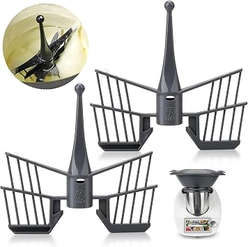 Set of 2 Butterfly Mixing Attachment for Thermomix TM5 TM6 TM31, Butterfly Stirrer for Thermomix Accessories, Food Processor Replacement Parts for Vorwerk Thermomix Food Processor