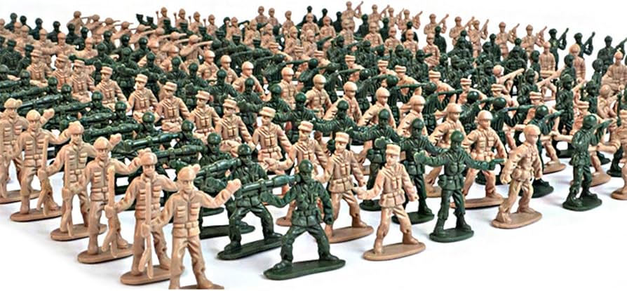 Amazon | 360 個ミニチュア兵士フィギュアセットおもちゃ幼児アーミー 