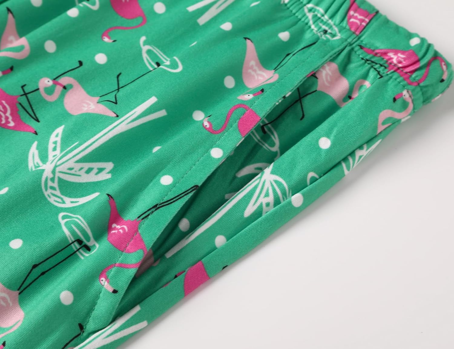 ENJOYNIGHT 2 Pack Women's Capri Pajama Pants Lounge Sleep Bottom with Pockets - Image 3