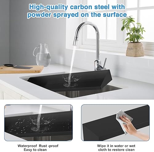 Miniatura 6 de Estante magnético para la parte superior de la estufa, organizador de condimentos de cocina, longitud ajustable, adecuado para estufa plana de 20,