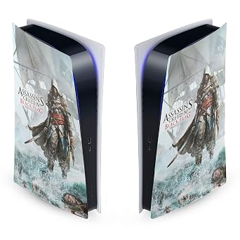 Head Case Designs Officially Licensed Assassins Creed Edward Kenway Key Art Black Flag Graphics Vinyl Faceplate Gaming Skin Decal Compatible With Sony PlayStation 5 PS5 Digital Edition Console