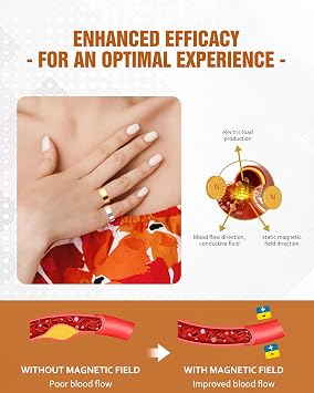 Jecanori Magnetic Rings for Women,Adjustable Stainless Steel Jewelry,Ideal Gift for Women