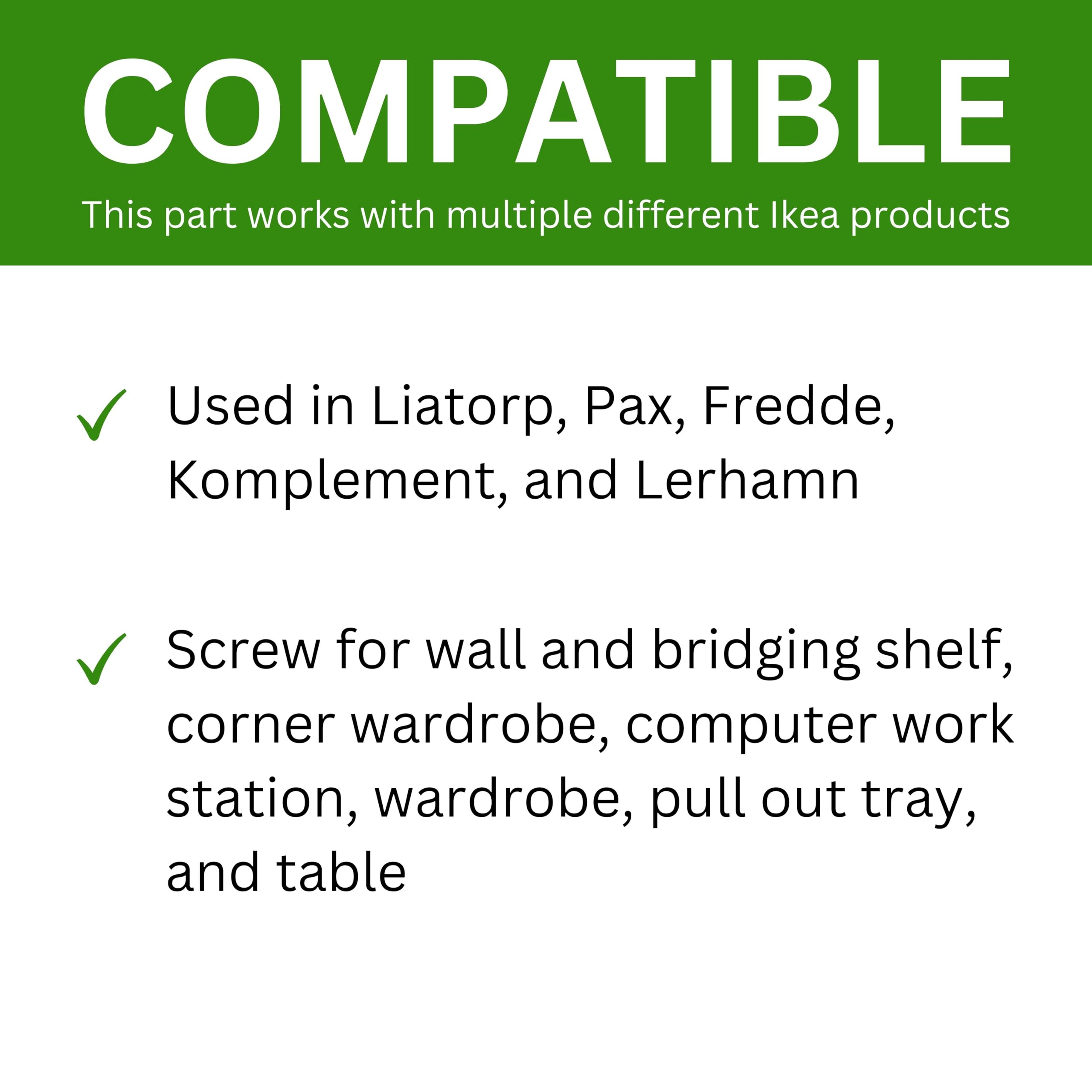 Spare Hardware Parts Replacement for IKEA Furniture Euro