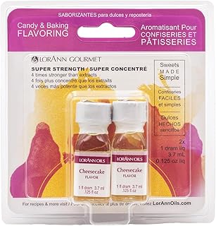 Lorann Oils Candy and Baking Flavoring Bottle (2 /Pack), .125 Ounce, Cheesecake