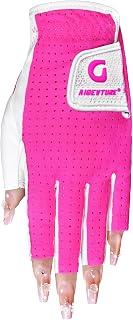 AIGEVTURE Womens Golf Gloves Ladies Golf Gloves Breathable Yoga Mesh Back for Fashion Conscious Golfers