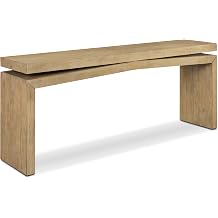 Poly & BARK Tenby Console Table in Natural Wood with Slim Modern Profile, Clean Lines, and Versatile Design for Entryways and Living Spaces