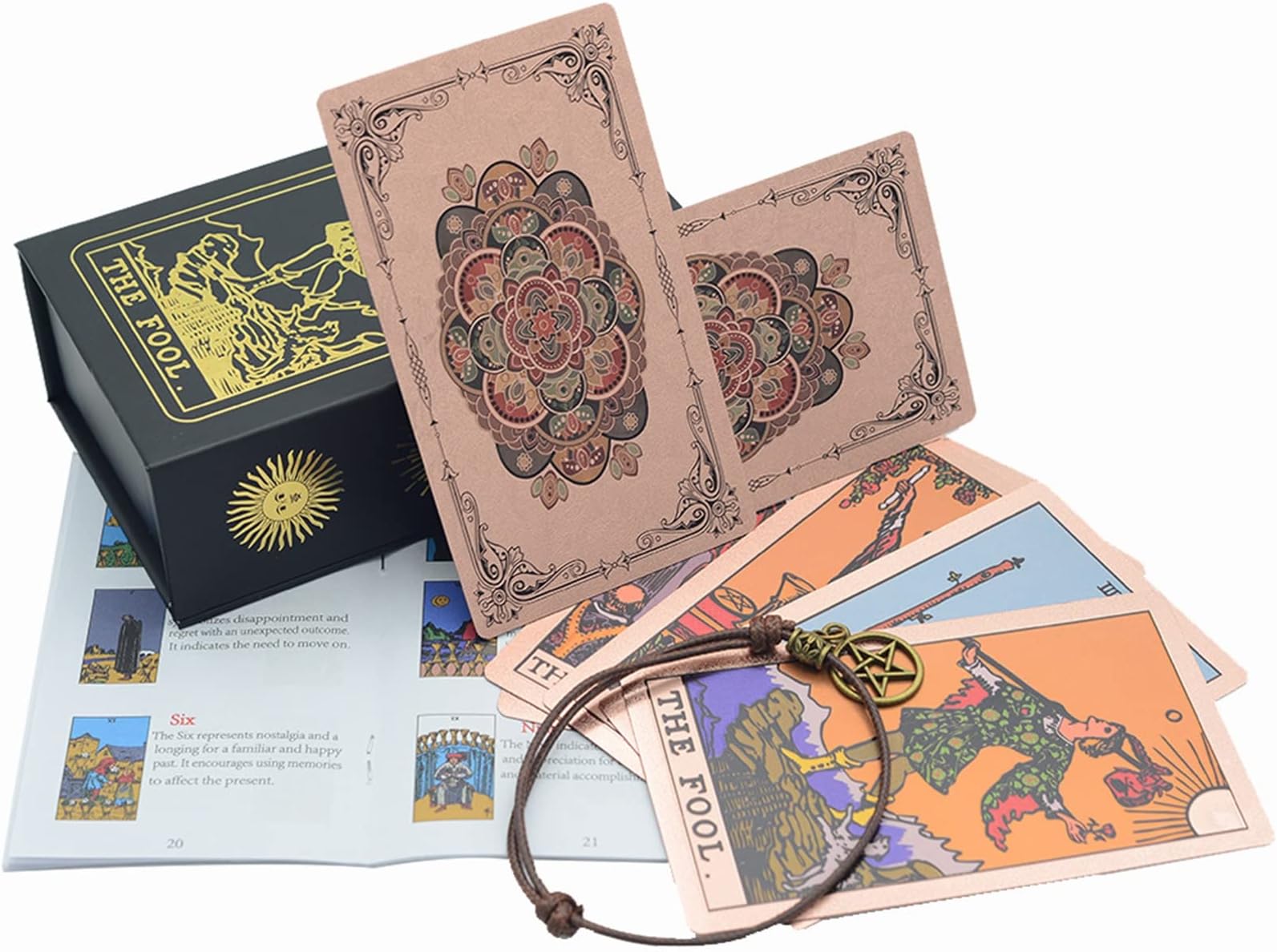 Tarot Cards,Beginners Set,Tarot Cards Deck,Classic Tarot Deck with Guidebook for Beginners, Waterproof PVC Original Tarot Cards with Box Future Telling Game Divination