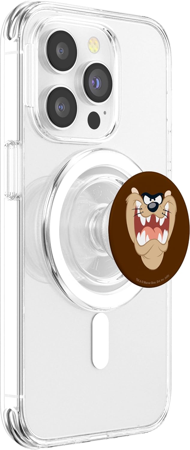 Looney Tunes Taz Face PopSockets MagSafe PopGrip for iPhone