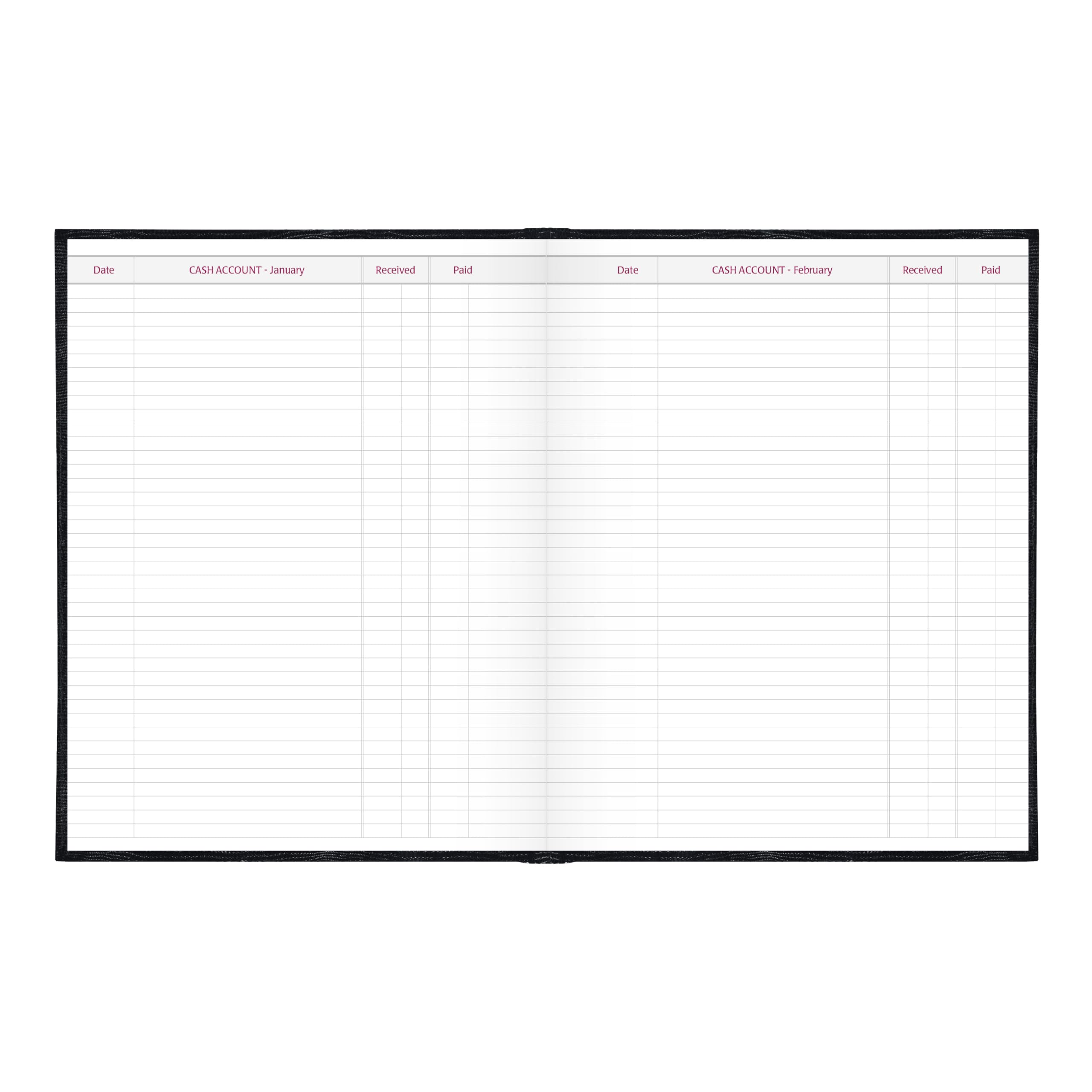Brownline Agenda giornaliera 2027: tradizionale, senza tempo, nero (C550.BLK-27)