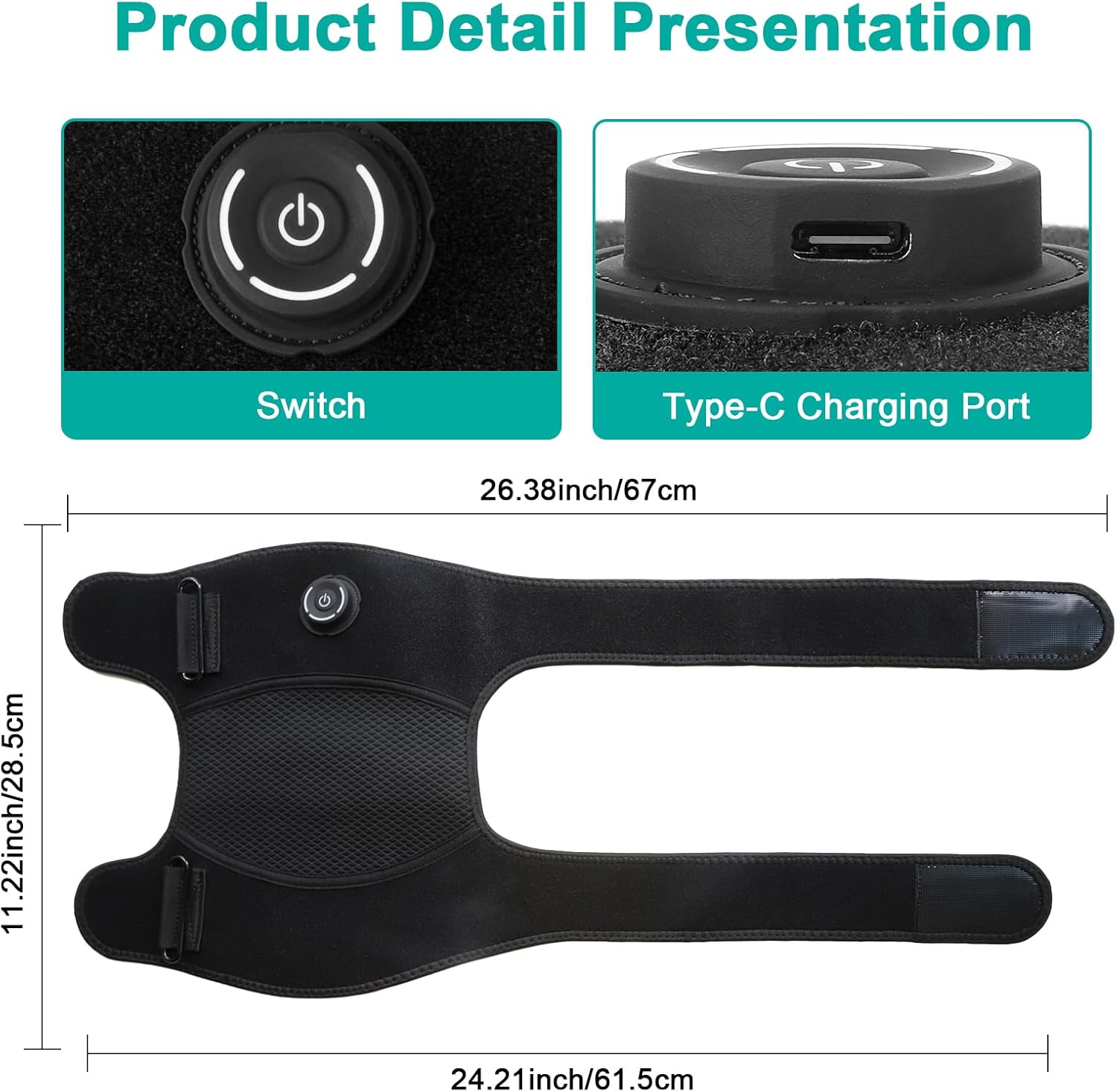 Red Light Therapy, Red Light Therapy for Knee and Elbow Joint, Wireless Rechargeable Design, Larger Battery Capacity, for Elderly & Athletes - Image 4