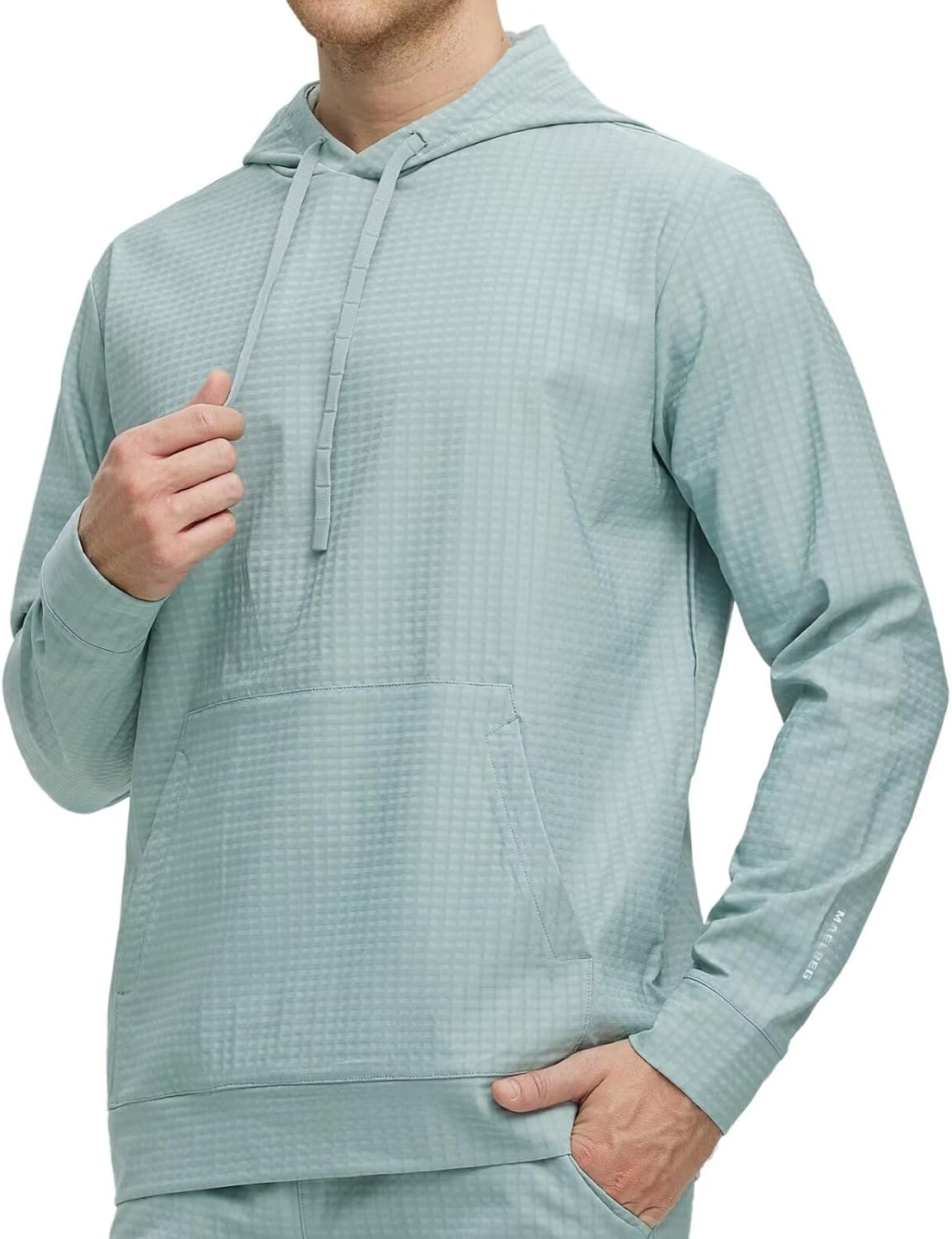 M MAELREG Hoodies for Men Micro Fleece Sweatshirts Lightweight Water-repellent Athletic Golf Midlayer Mens Hoodies Pullover