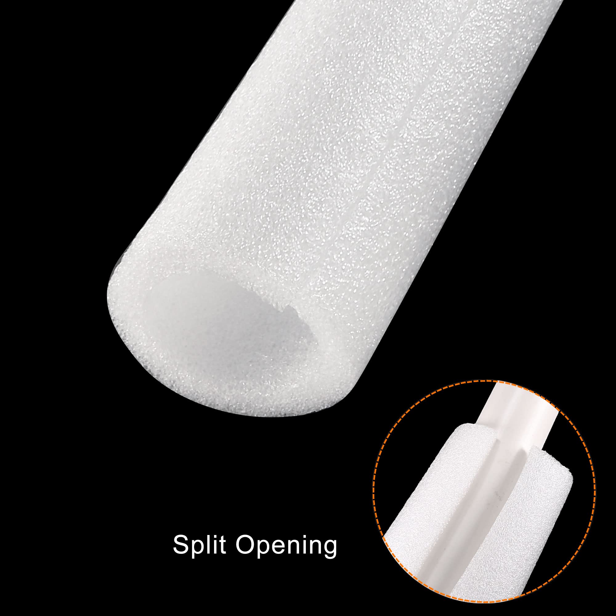 sourcing map Paquet de 4 Mousse Tube Éponge Manchon 1000mm/3,28 pieds