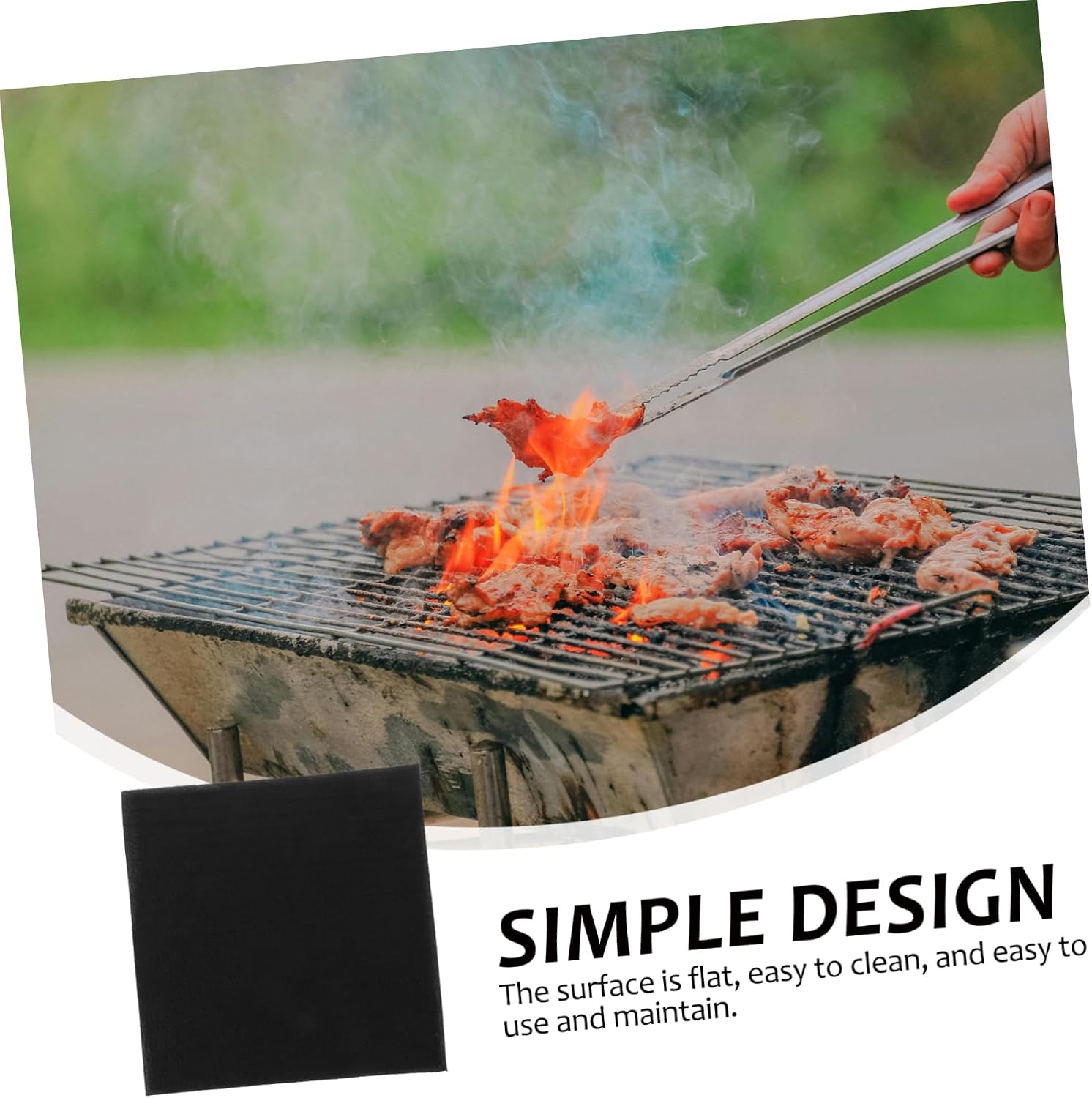 Welding Blanket Fireproof Mat High Temp Resistant Fireproof Blanket for Barbecue Camping Outdoor Use Lightweight Fire Resistant Cloth