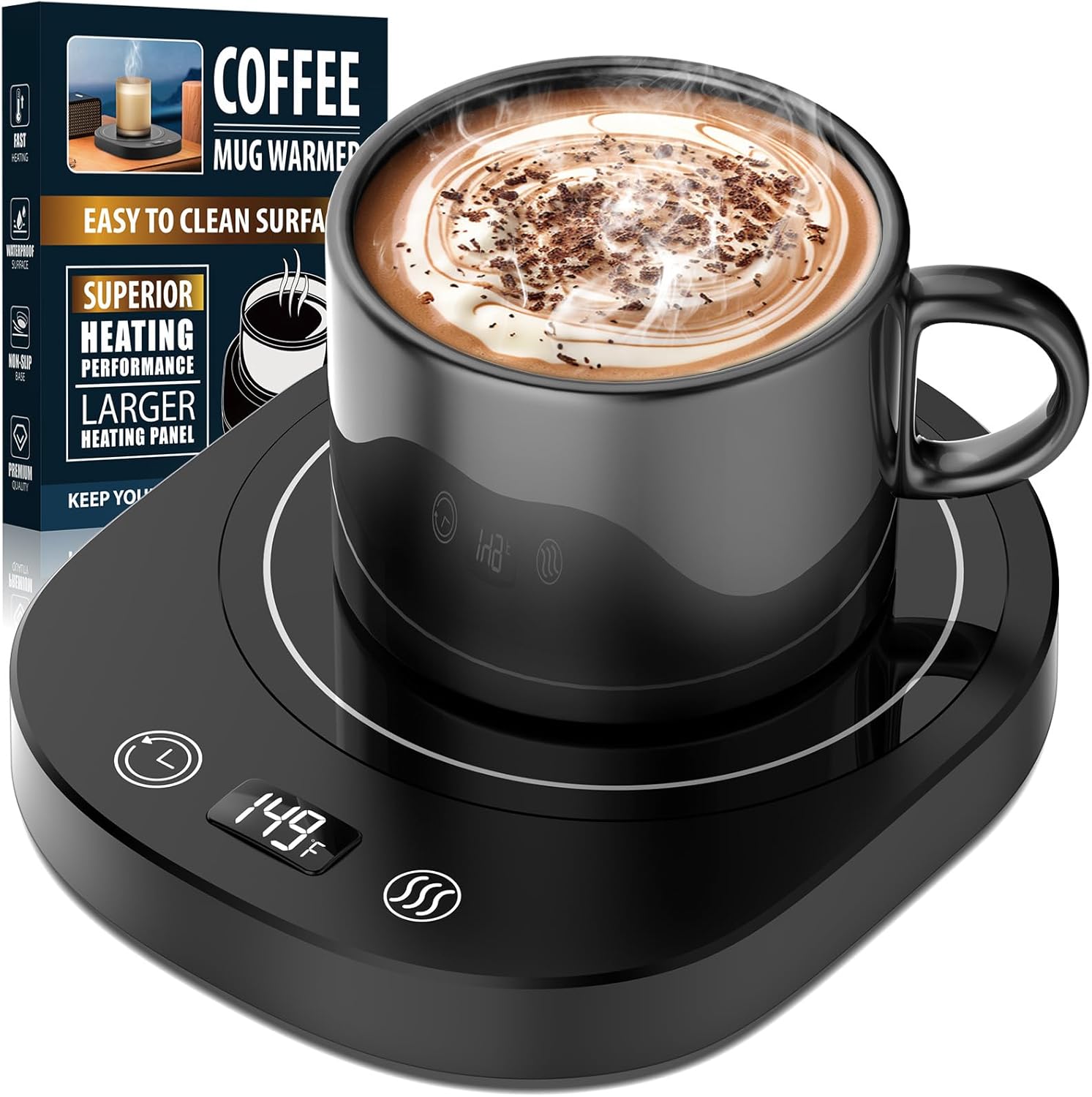 Agedbaby Mug Warmer with LED Display & Timer