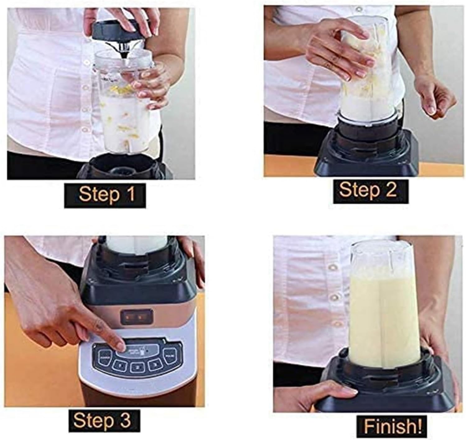 7 Fins Blender Blade Replacement Compatible， Compatible With Nutri Ninja BL450 Auto IQ Pro Cups， Compatible With Ninja Blender Replacement Parts