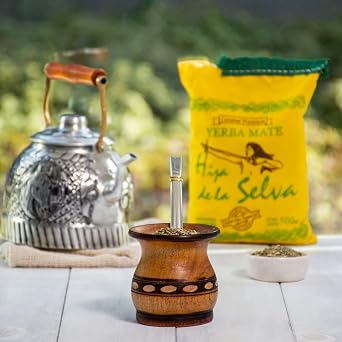 Hija de la Selva Yerba Mate Traditional Loose Leaf Tea 500g (1.1 lb) | Barbacua Flavor | Sustainably Grown in Argentina | Naturally Aged 2 Years | Gluten-Free, Vegan, Agrochemical-Free