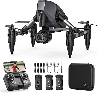 DEERC D21 Mini Drohne mit 1080P Kamera für Kinder, RC Quadcopter mit FPV Übertragung, 3 Batterien, Optischer Fluss, 3D Flip, 3 Geschwindigkeitsstufen, Spielzeug Geschenk für Anfänger