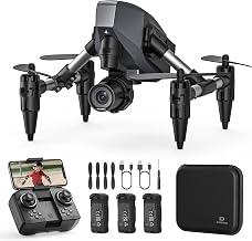 DEERC D21 Mini Indoor Drone with Camera 1080P for Children, 3 Batteries | RC Quadcopter Beginner with Optical Positioning, 3D Flip,One Button Takeoff,Easy to Pilot,Boy Girl Toy