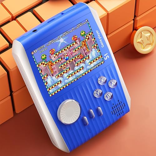 Miniatura 6 de Juegos portátiles de mano retro, mini videojuegos, consola de juegos de mano con 666 juegos clásicos FC de 3.0 pulgadas, pantalla a color de