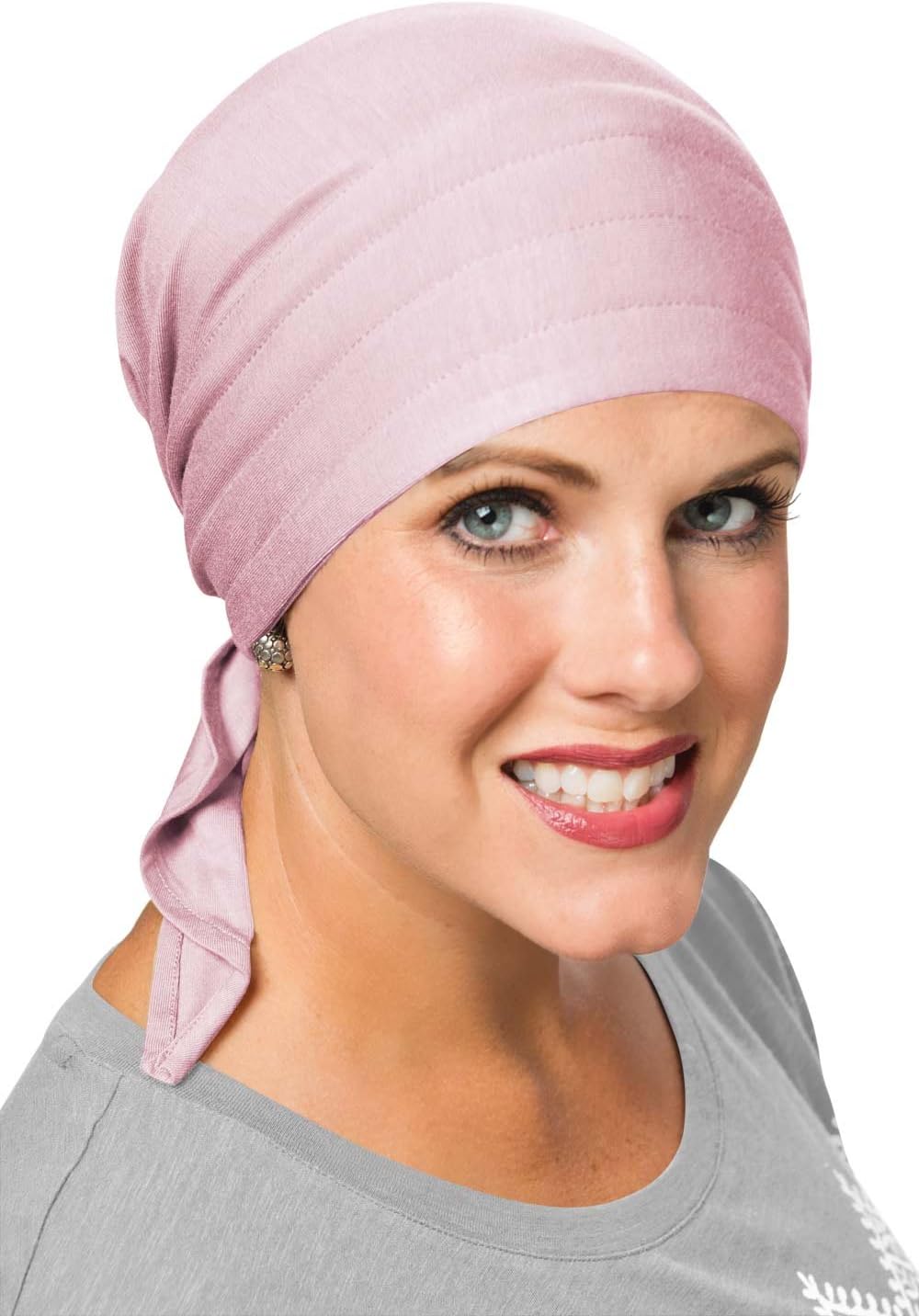 Cardani Instant Tie Headscarf - Padded Easy Tie Triangle Scarf in Luxury Viscose from Bamboo