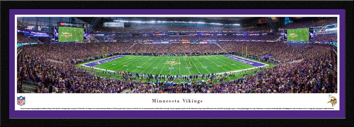 MN Vikings - 1st Game at US Bank Stadium - Blakeway Panoramas NFL Posters