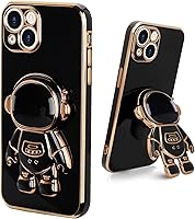 Vista 1 de Funda compatible con iPhone 13, diseño de soporte de astronauta en 3D, protección de cámara, a prueba de golpes, suave cubierta trasera para Apple