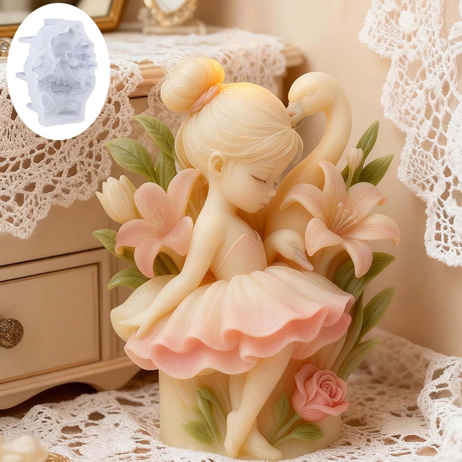 Romance Ballet Girl Cygnuses for Making Craft to Create Party Atmospheres and Home Decoration Elegant