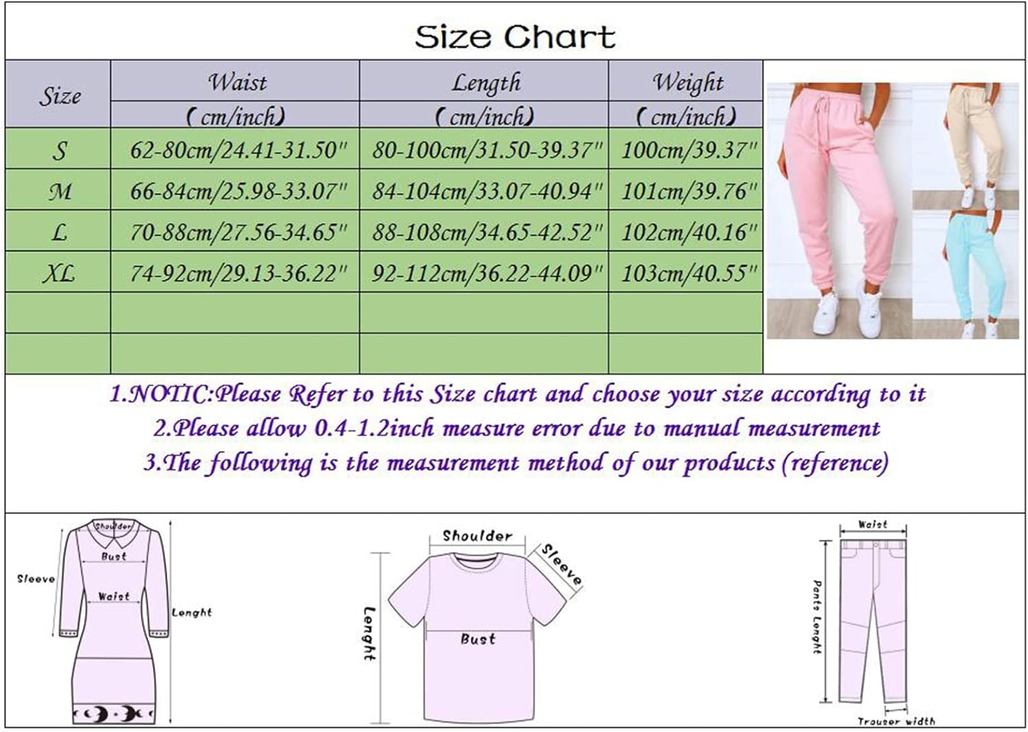 Vista 7 de Hatop Womens Sweatpants Comfy High Waisted Workout Athletic Lounge Joggers Pants with Pockets