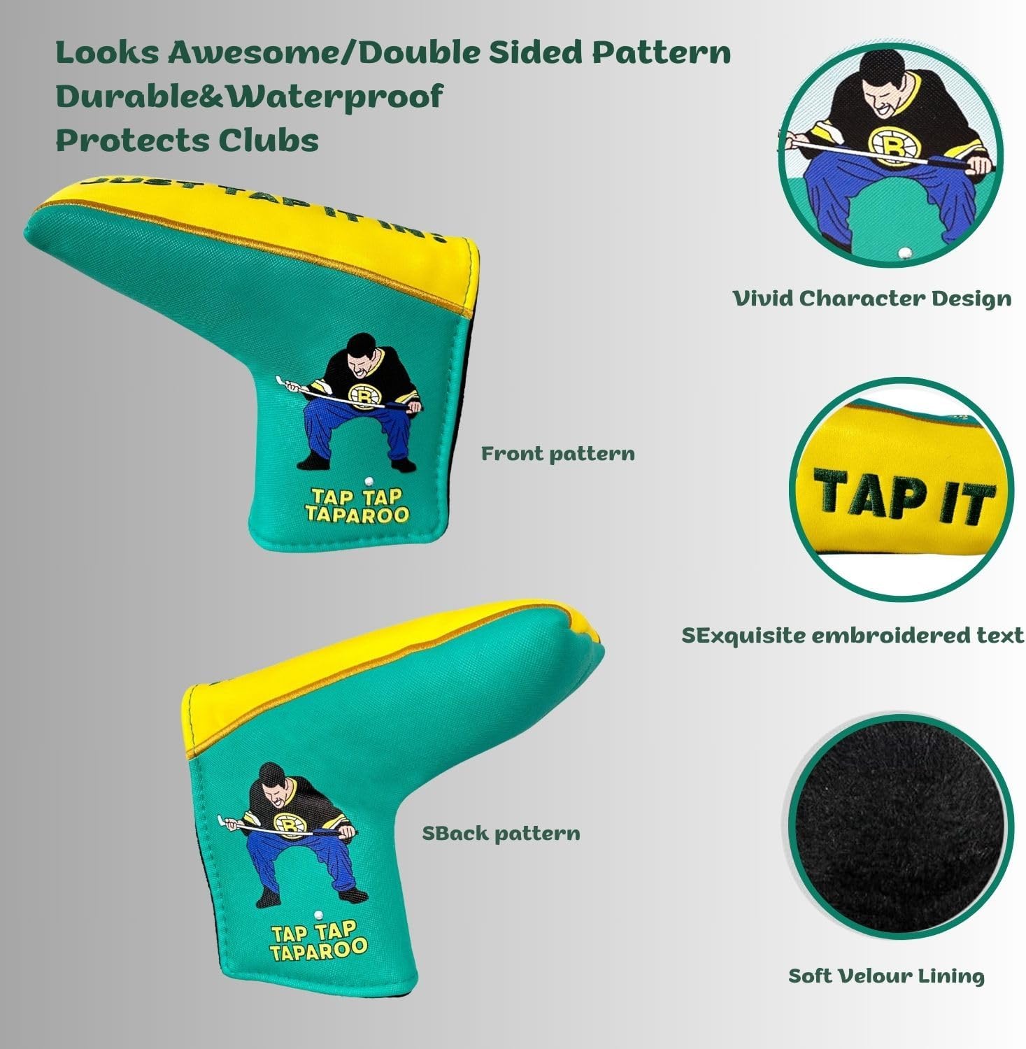 Funny Golf Putter Headcover, Perfect Golf Gift for Men and Women, Golf Accessories for Golfers