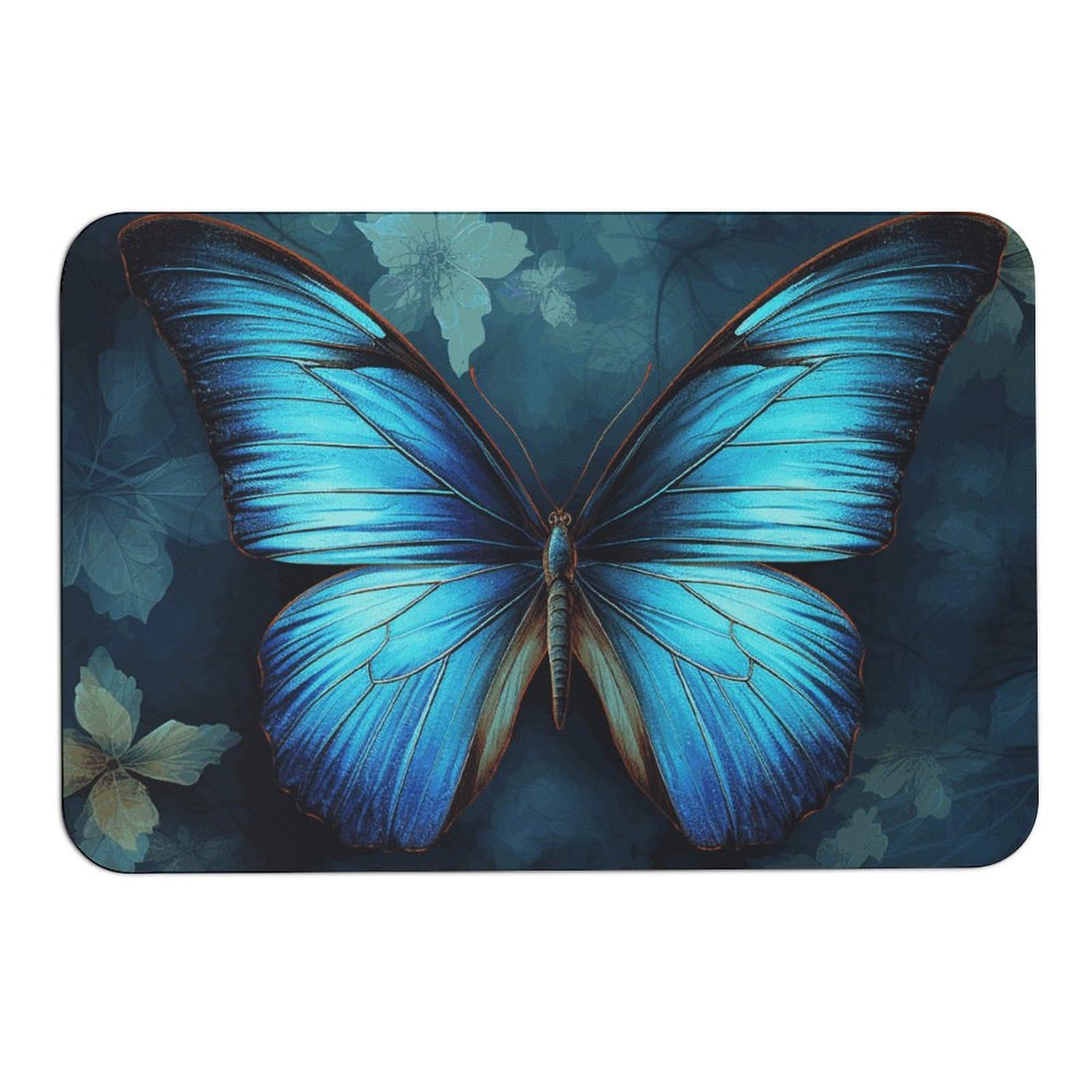 Tapis absorbant l'eau motif papillon de sol 60x40