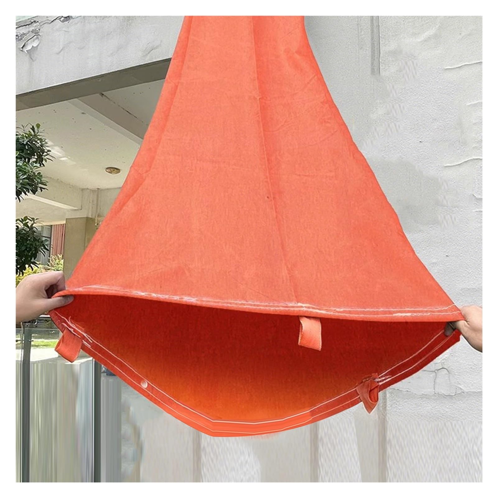 GTHTUHFD Canvas Chute,Heavy Duty Warehouse Chute, Cargo Handling Slide Tarpaulin, High-Rise Unloading Canvas Conveyor Belt For Efficient Cargo Transport,Orange-2x15m/6.56x49.2ft