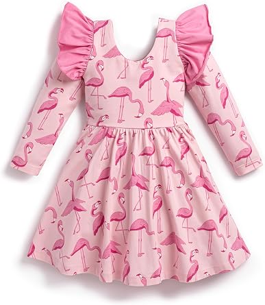 Monica + Andy Girls Organic Long Sleeve Lets Dance Dress
