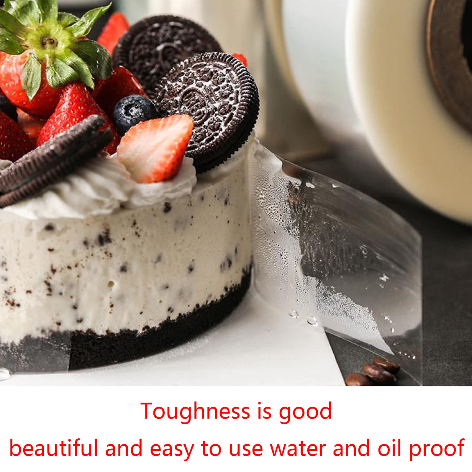 Collare da cucina da 6 cm per prodotti da forno, mousse, torte, dessert, collare, bordo circostante fai da te, nastro da imballaggio, strumenti per decorare torte, strisce nastro da imballaggio