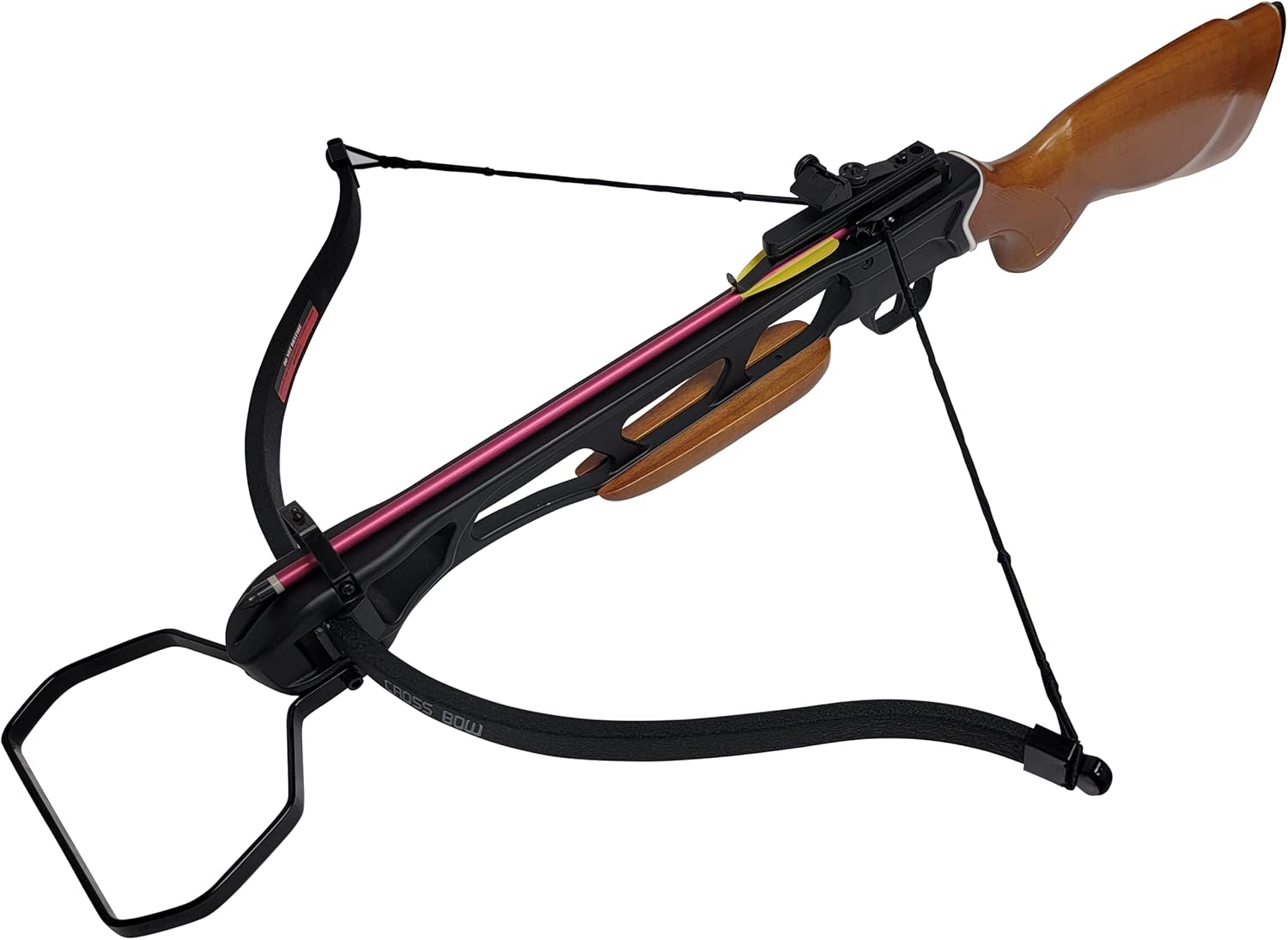 SAS Manticore 150lb Hunting Crossbow - 210 FPS Speed, Fiberglass Limbs, Aluminum Barrel for Deer Hunting & Target Practice
