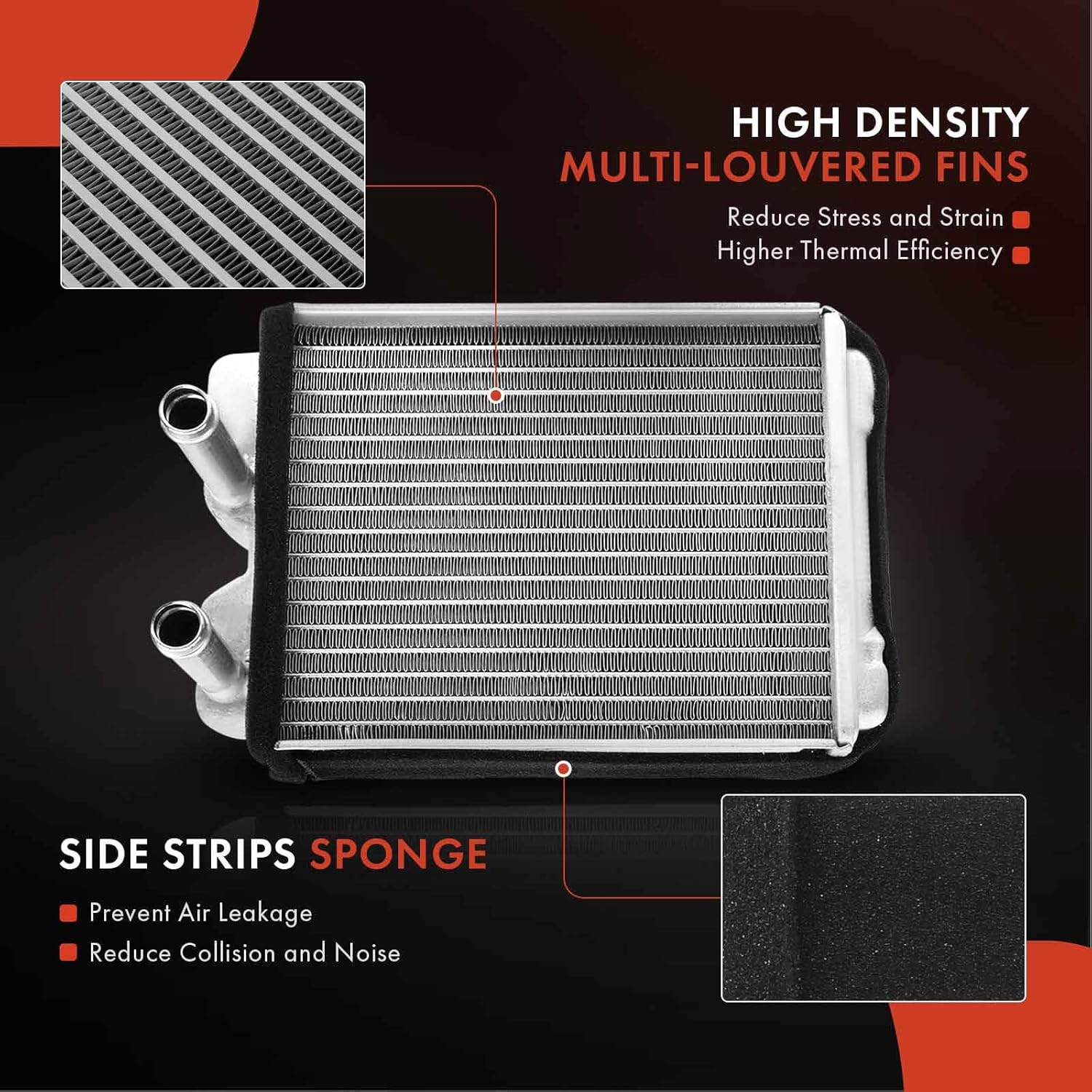 A-Premium HVAC Heater Core Compatible with Ford Bronco 1978-1979 F-150 1975-1979 F-100/250/350 1973-1979 Falcon 1960-1963/1965 Mustang 1965-1968 & Mercury Comet 1960-1965/1967-1968