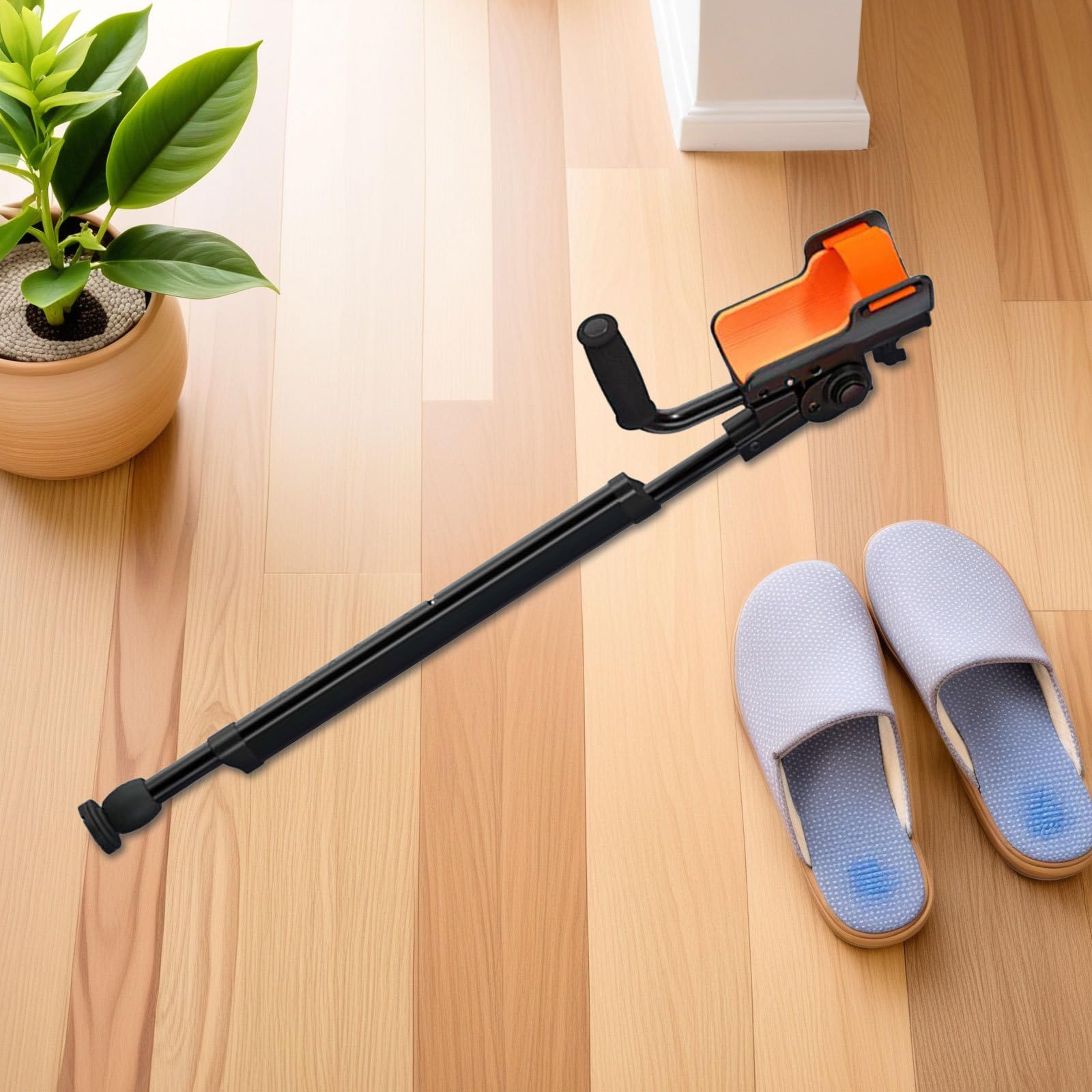 1 para składanych kul ortopedycznych dla dorosłych – ergonomiczne kule z regulacją w trzech kątach, z podparciem na łokcie i wyściółką na dłonie, zwiększają komfort chodzenia
