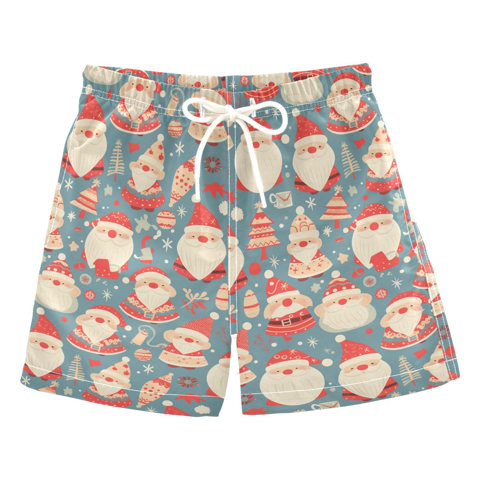 Christmas Texture Gnomes Red Candies Toddler Swimming Trunks Swimming Party Boys Toddler Bathing Swim Shorts Kids Swimwears Vacation S 7Y