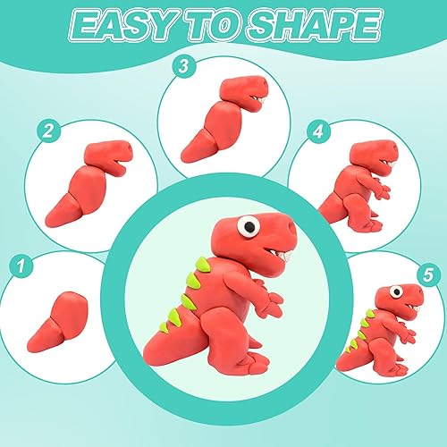 Miniatura 5 de Arcilla seca al aire para niños, modelo de modelado de 90 colores, arcilla mágica, kit de iniciación de arcilla para moldear bricolaje con