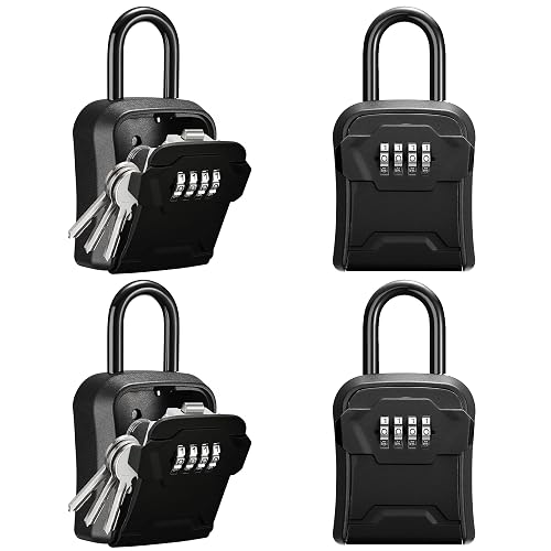 Puroma Lock Box, Key Lock Box Wall Mount & Portable