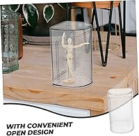Vista 8 de Caja de exhibición de 4 piezas de artesanía para muñecas, vitrina, estuche transparente, kits de garaje, vitrinas para coleccionables, vitrina