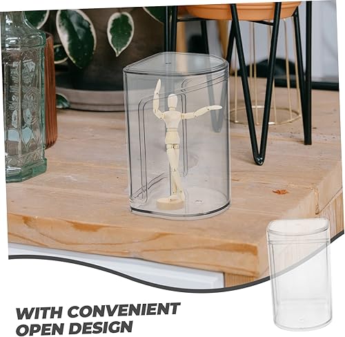 Miniatura 8 de Caja de exhibición de 4 piezas de artesanía para muñecas, vitrina, estuche transparente, kits de garaje, vitrinas para coleccionables, vitrina en