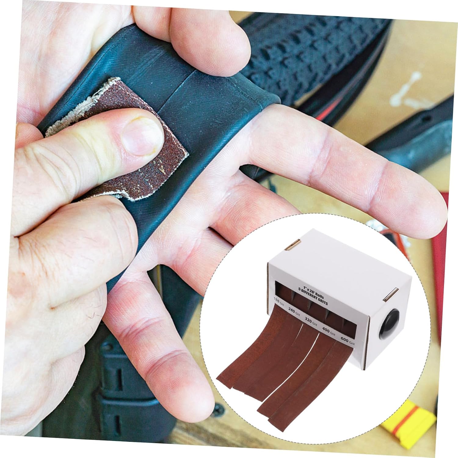 GANAZONO Dry Matte Belt Box Sanding Belt Drywall Sandpaper Grit Sandpaper Grit Sand Paper for Crafts Assorted Abrasive Polishing Abrasive Roll Emery Cloth Roll Polishing Sandcloth
